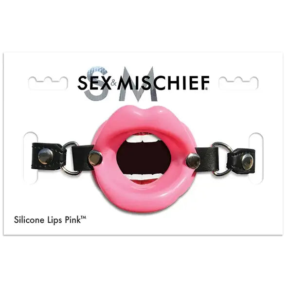 S&M Silicone Lips Pink Gag – Pink Lips for BDSM