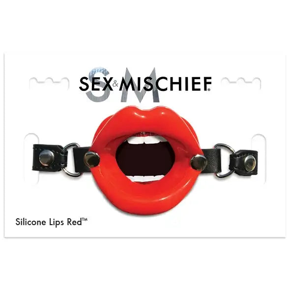 S&M Silicone Lips Red Gag – Red Lips for BDSM