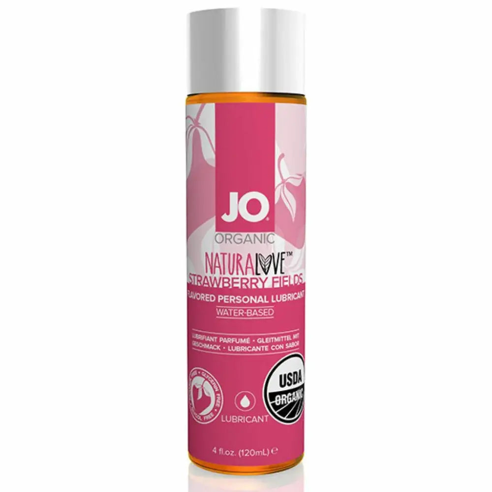 Organic lubricant - System JO Organic NaturaLove Strawberry 120 ml