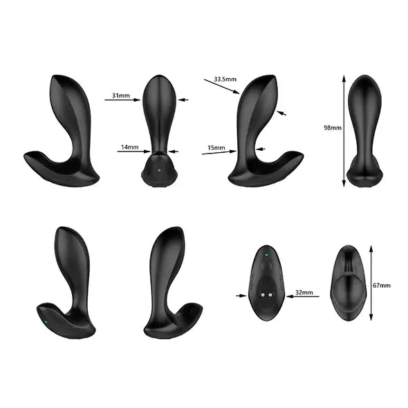 Nexus - Duo Plug Prostate Massager Small Black