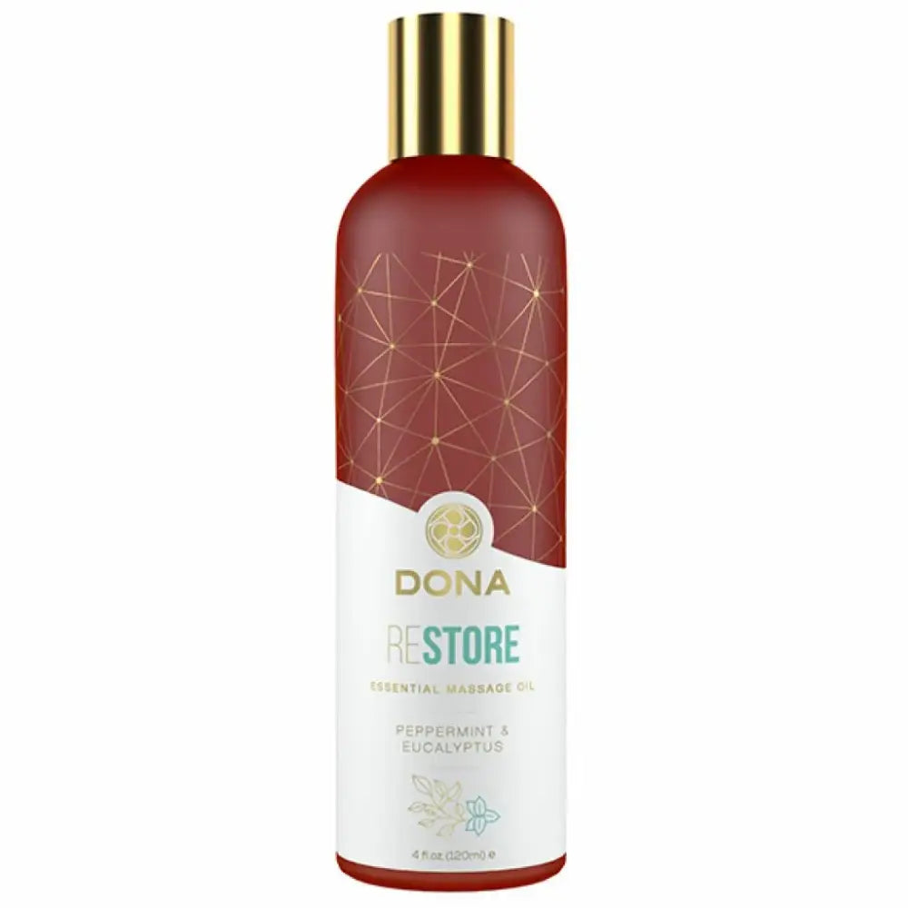 Massage Oil - Dona Essential Massage Oil Restore Peppermint & Eucalyptus 120 ml