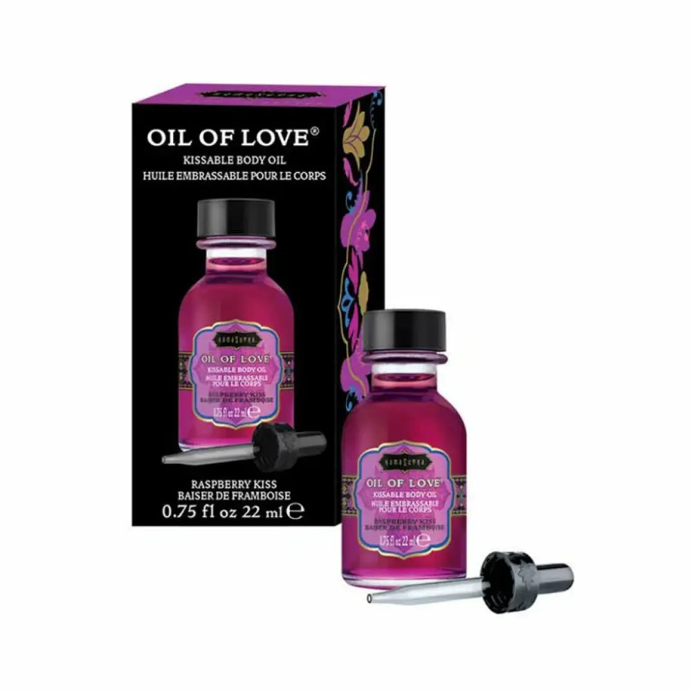 Stimulating oil - Kama Sutra Oil of Love Raspberry Kiss 22 ml