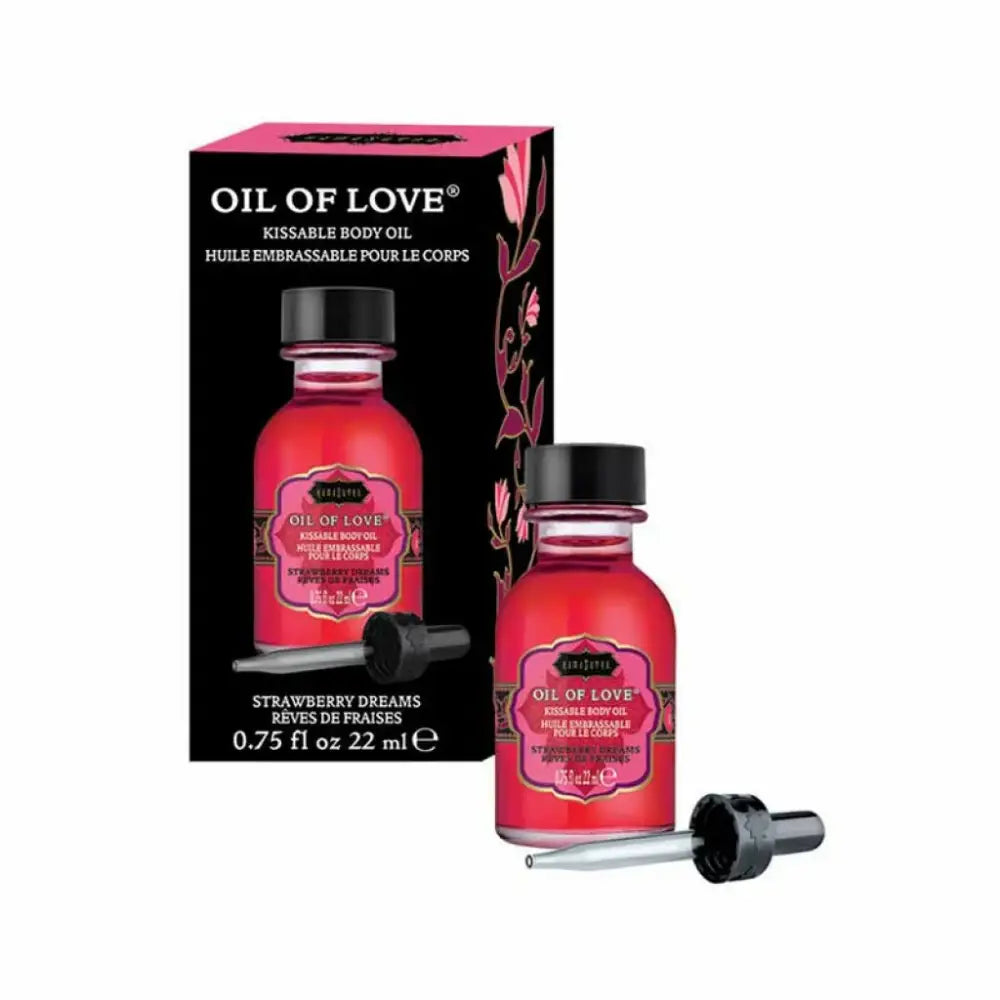 Stimulating oil - Kama Sutra Oil of Love Strawberry Dreams 22 ml