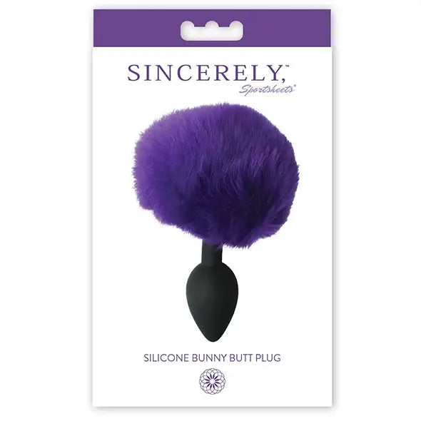 Anal plug - Sportsheets Sincerely Silicone Bunny Butt Plug Purple