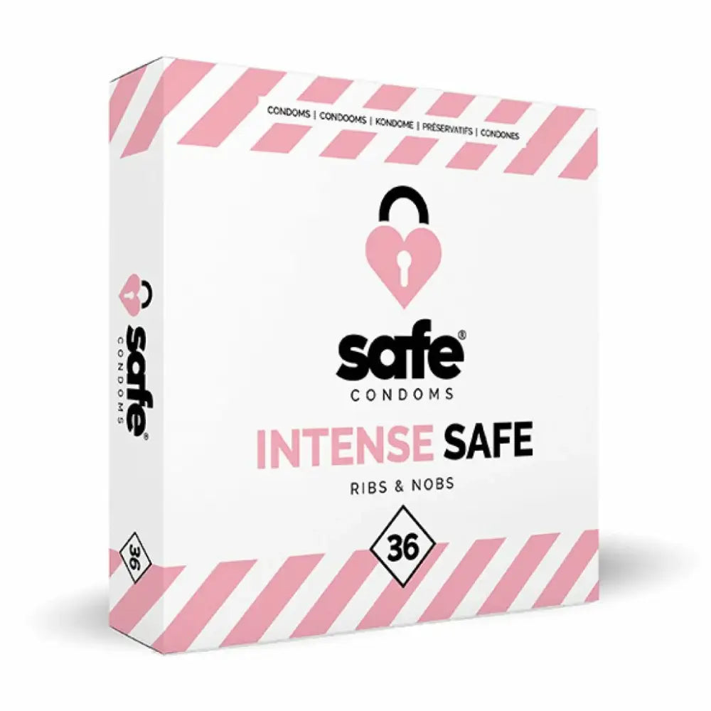 Stimulating condoms - Safe Intense Safe 36 pcs