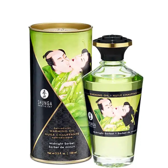 Warming massage oil - Shunga Aphrodisiac Warming Oil Midnight Sorbet 100 ml