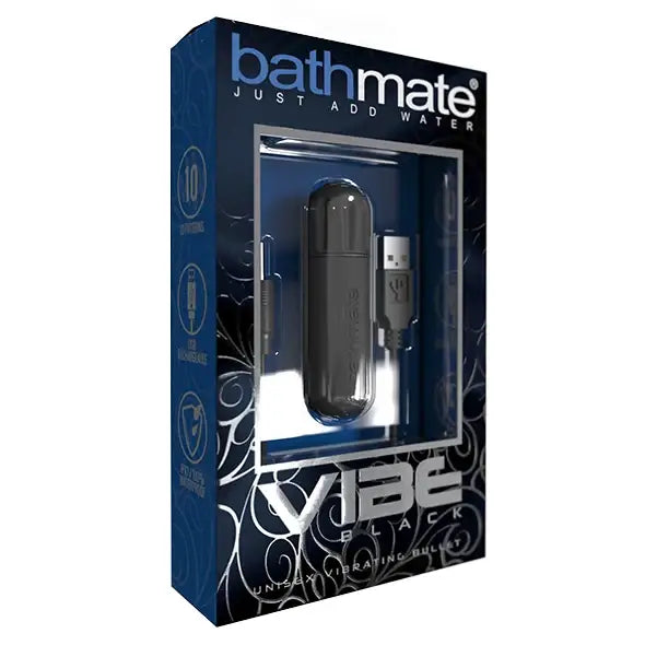 Bathmate Vibe Bullet Black - Mocny, Kompaktowy, Wodoodporny!