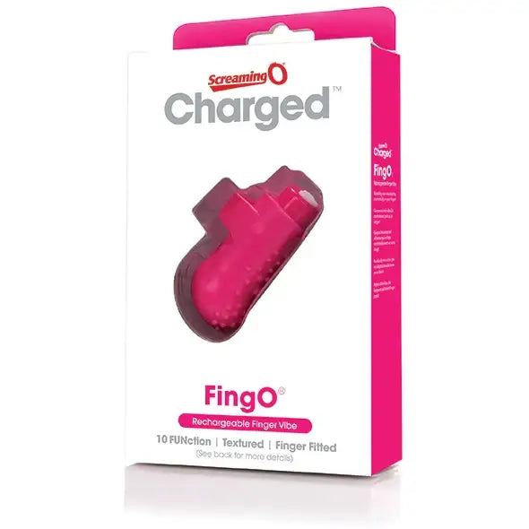 Finger vibrator - The Screaming O Charged FingO Pink