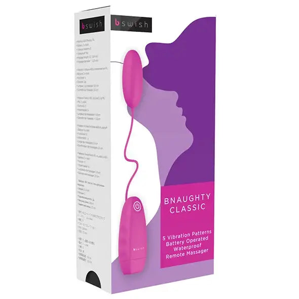 Vibrating egg - B Swish bnaughty Classic Cerise