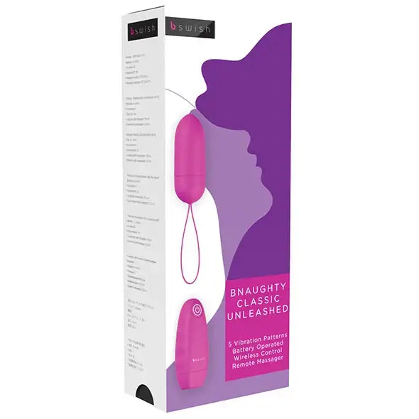 Vibrating Egg - B Swish bnaughty Classic Unleashed Cerise