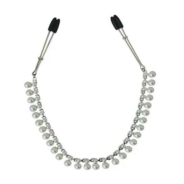 Nipple Clamps - Sportsheets Sincerely Pearl Chain Nipple Clips