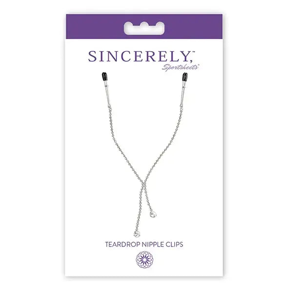 Nipple Clamps - Sportsheets Sincerely Teardrop Nipple Clips
