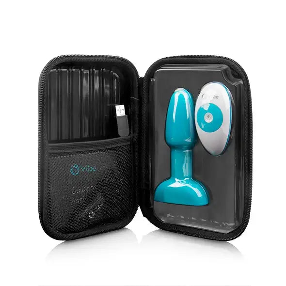 B-Vibe Rimming Petite Teal - Stylowy Korek Analny z Rotacją!