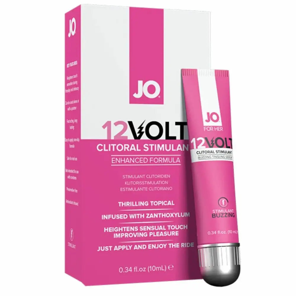 Stimulating gel - System JO Clitoral Stimulant Buzzing 12Volt 10 ml
