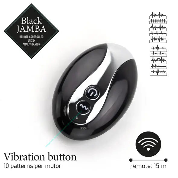 Prostate and G-spot Massager - FeelzToys Black Jamba