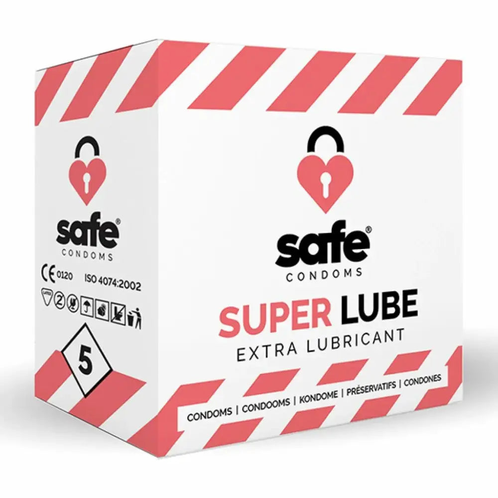 Lubricated condoms - Safe Super Lube 5 pcs