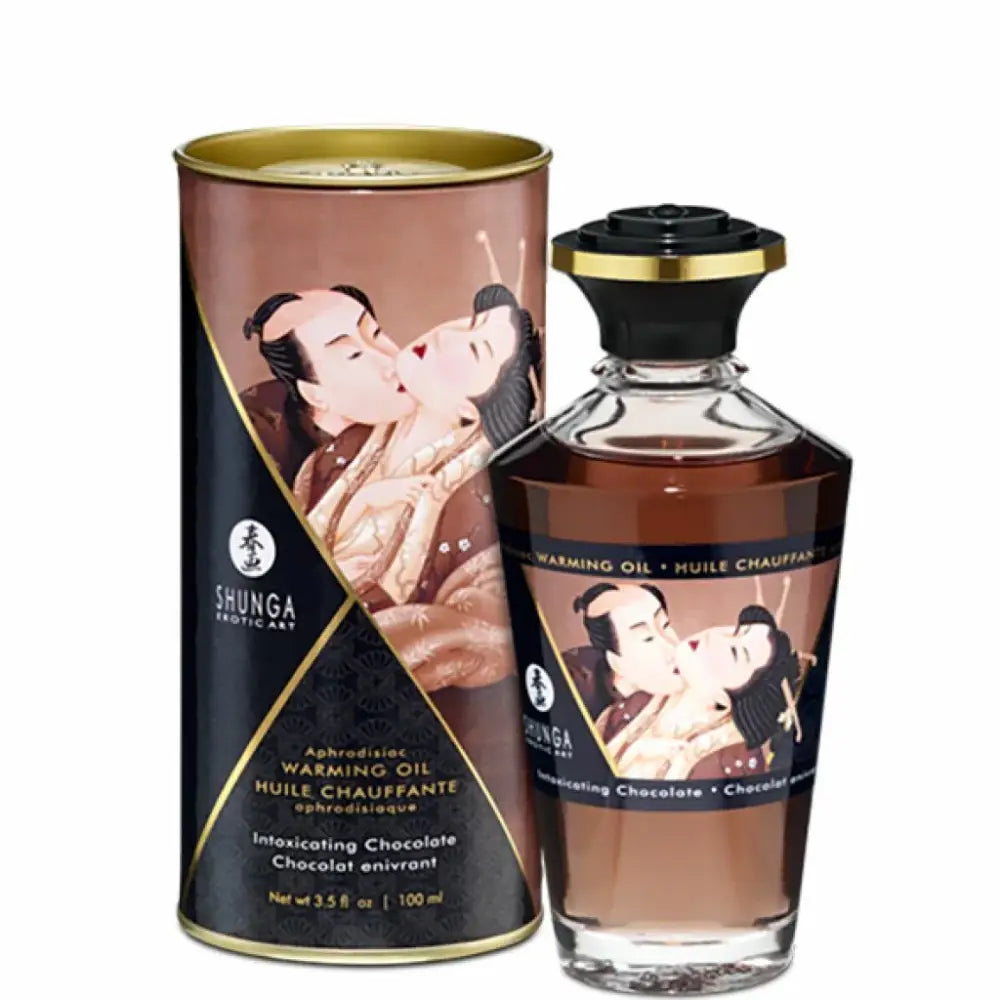 Warming massage oil - Shunga Aphrodisiac Warming Oil Chocolate 100 ml