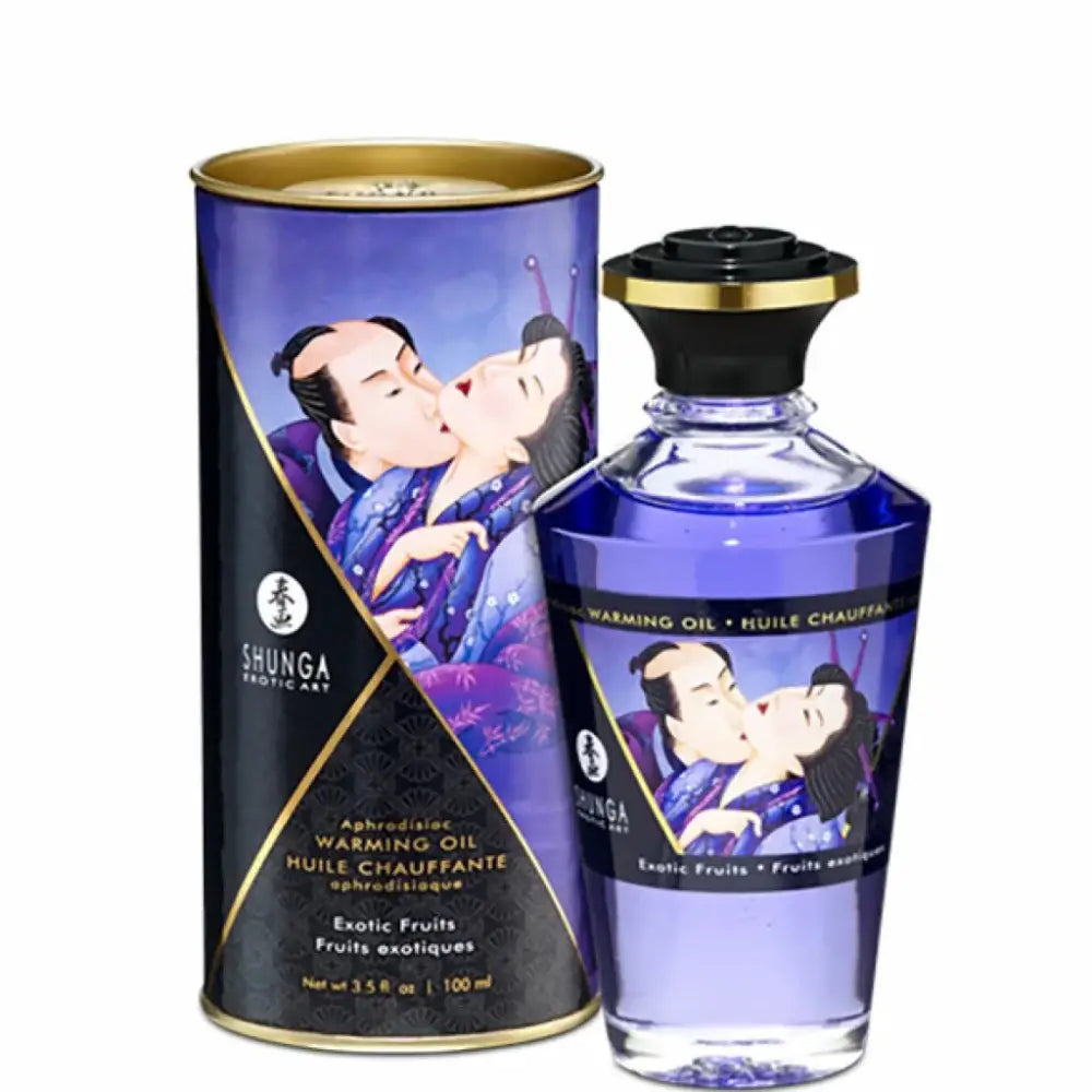Warming massage oil - Shunga Aphrodisiac Warming Oil Exotic Fruits 100 ml