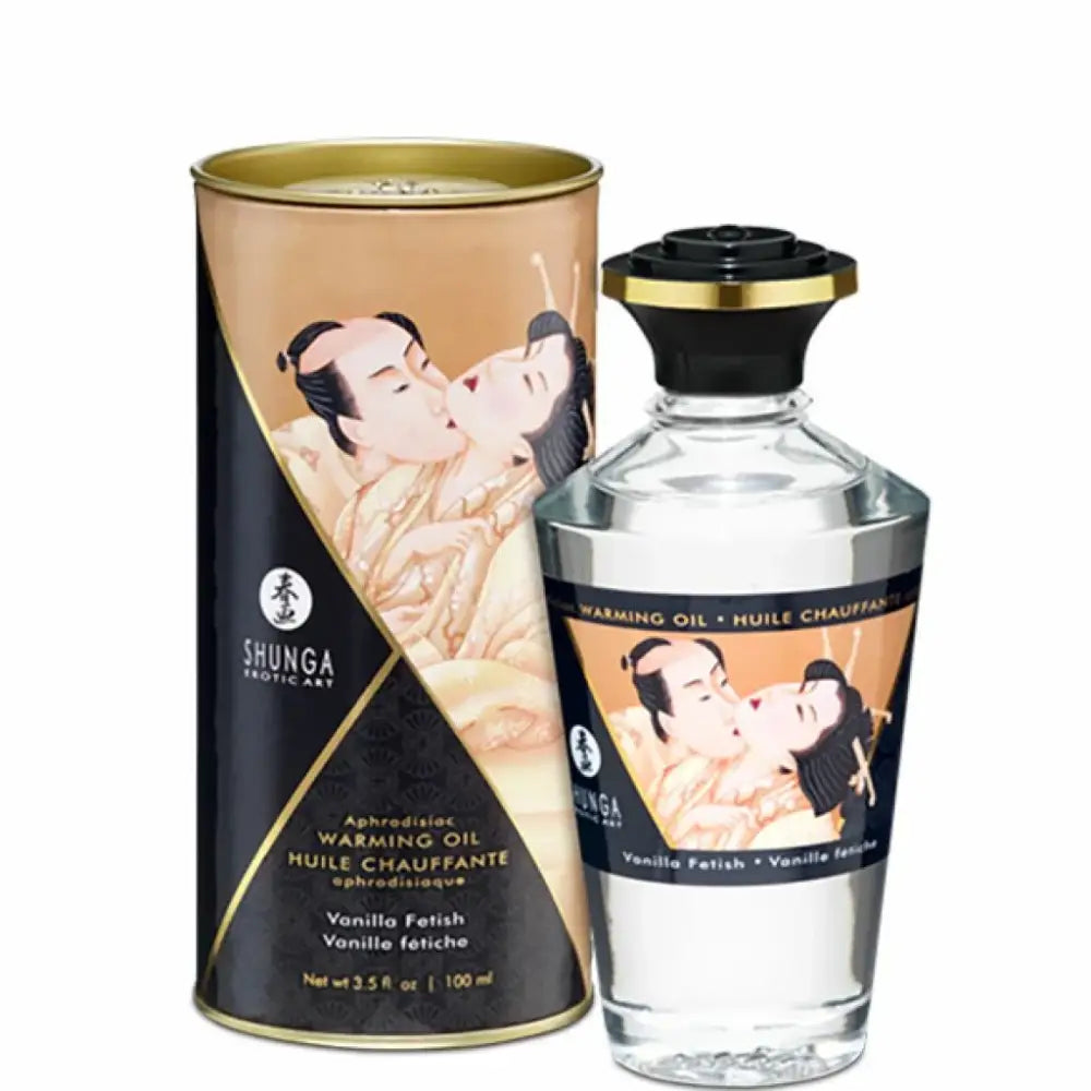 Warming massage oil - Shunga Aphrodisiac Warming Oil Vanilla Fetish 100 ml