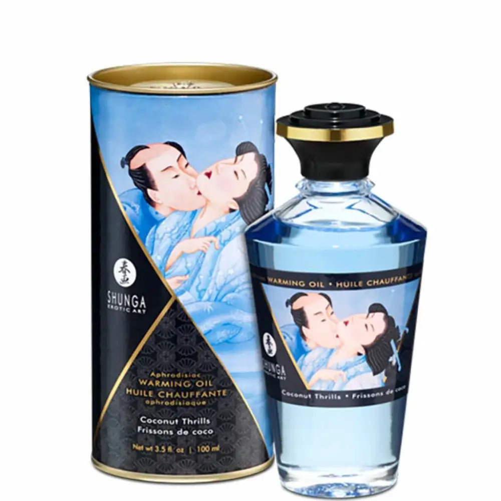 Warming massage oil - Shunga Aphrodisiac Warming Oil Coconut Thrills 100 ml