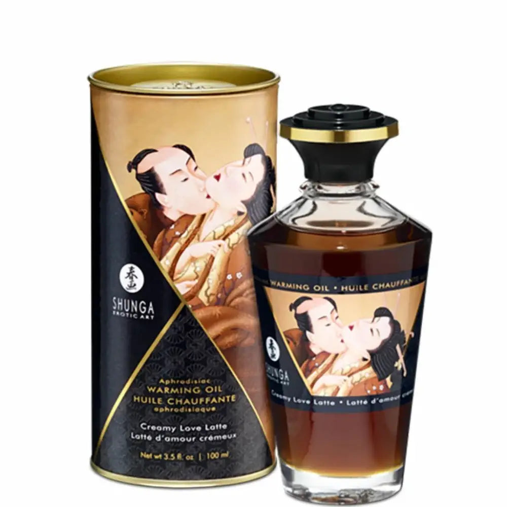 Warming massage oil - Shunga Aphrodisiac Warming Oil Creamy Latte 100 ml