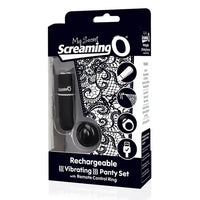 Wibrujące majteczki - The Screaming O| Remote Control Panty Black