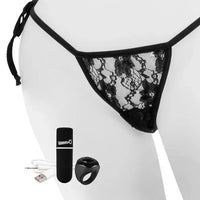 Wibrujące majteczki - The Screaming O| Remote Control Panty Black