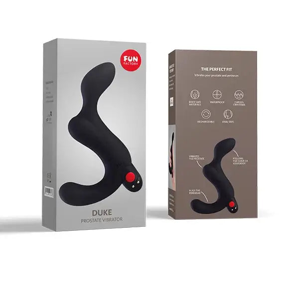 Vibrating Prostate Massager - Fun Factory Duke Black