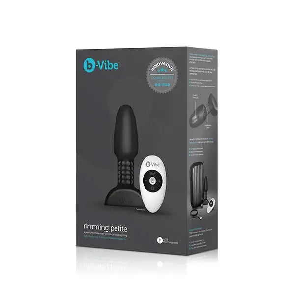 B-Vibe Rimming Petite Black - Zdalnie Sterowany Korek Analny Premium!