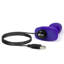 B-Vibe Rimming Petite Purple - Zdalny Korek Analny z Rotacją!
