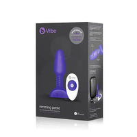 B-Vibe Rimming Petite Purple - Zdalny Korek Analny z Rotacją!