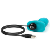 B-Vibe Rimming Petite Teal - Stylowy Korek Analny z Rotacją!