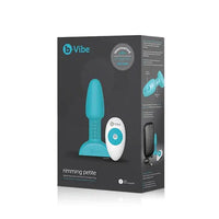 B-Vibe Rimming Petite Teal - Stylowy Korek Analny z Rotacją!